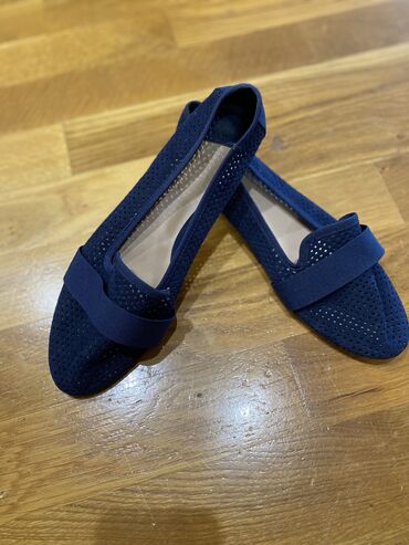 летняя женская обувь: Туфли 39, цвет - Синий