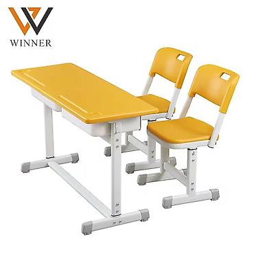 study table: Комплект парты и стула, Новый, Бесплатная доставка, Самовывоз, Платная доставка, цвет - Желтый — 1