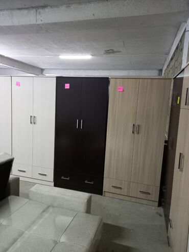 Шифоньеры: Шифоньер, Новый, Прямой, цвет - Коричневый, ЛДСП — 3