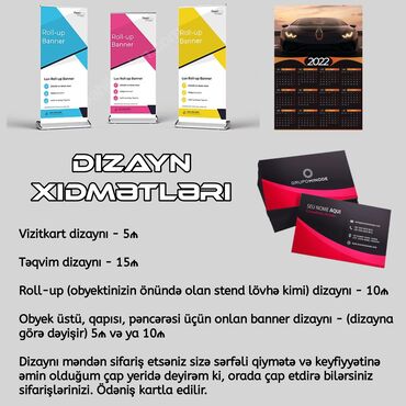 avtomobil vinil qiymeti: Reklam, çap | Vizitkartlar, Təqvimlər, Flayer | Dizayn, Çap