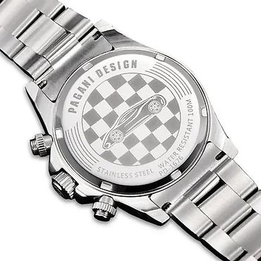Ručni satovi: PAGANI DESIGN PD-1676 -40mm- Bela -Rolex Daytona Paul Newman Potpuno — 7