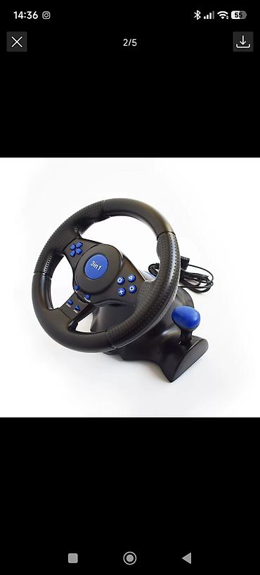 nintendo controller: Игровой руль Vibration Steering Wheel 3-in-1 с вибрацией и педалями — 2
