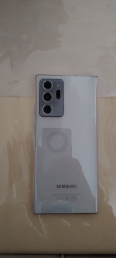 samsung not 2: Samsung Galaxy Note 20 Ultra, 256 GB, rəng - Ağ, Sensor, Barmaq izi, Simsiz şarj