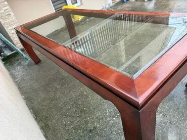 Stilski trpezarijski stolovi: Veliki trpezarijski sto od punog drveta za 10–12 osoba 🪵 Materijal — 11