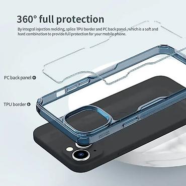 Maske i futrole za telefone: Transparentna maska Nillkin Nature Pro dizajnirana za iPhone 15 Plus — 6