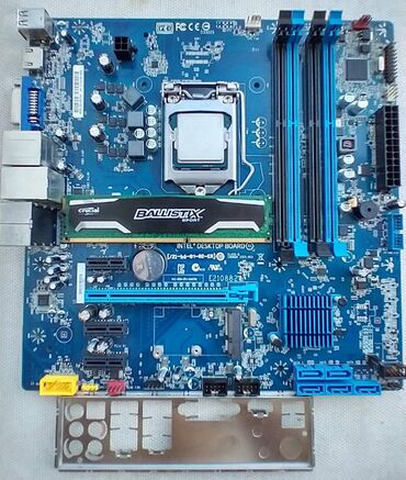 Жёсткие диски (HDD): Материнская плата Intel DH87RL,i5,8gb ram, Б/у