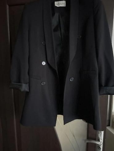 sortlar: Qadınlar üçün qara blazer - Rəng: klassik qara - Model: iki cərgə — 1