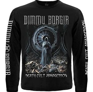 Лонгслив в стиле heavy metal / black metal с крупными тематическими at lalafo.kg Лонгслив в стиле heavy metal / black metal с крупными тематическими
