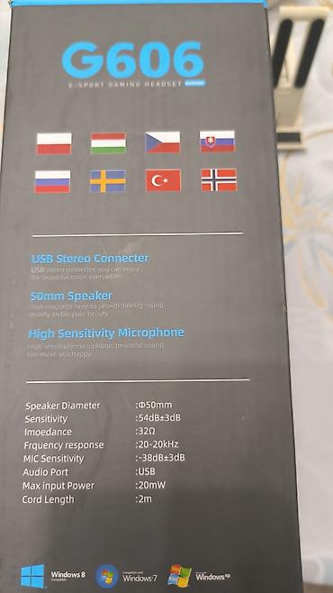 notebook: Игровая гарнитура G606 (E‑Sport Gaming Headset) с подсветкой RGB — 4