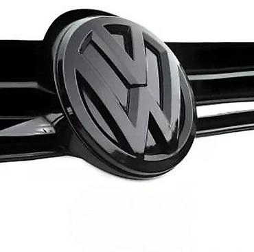 Tuning oprema: Crne VW značke/emblemi – set - Dizajn: sjajna crna završna obrada — 12