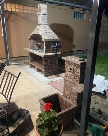 Sve za roštilj: Pećenjara Roštilj Imitacija Kamena Komplet sa Mehanizmom BLUE STONE — 6