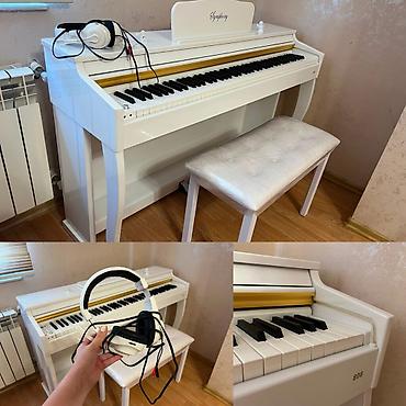 symphony: Symphony Grand 808 — klassik görünüşlü, ağ rəngli rəqəmsal pianodur — 1