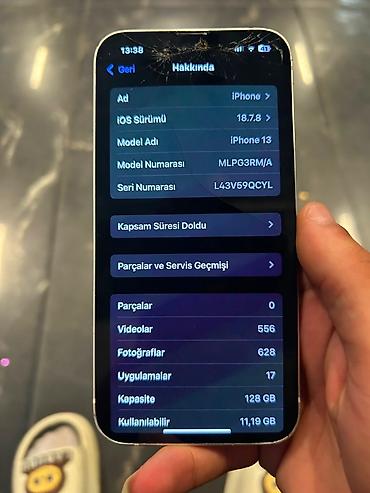 telefon iphone 10: IPhone 13, 128 GB, Ağ — 2