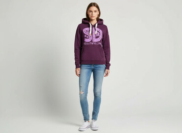 pull and bear bluzy: Superdry, Bluza z kapturem damska, rozmiar M