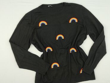różowe spodnie dresowe: F&F, Women`s sweatshirt, size L (EU 40)