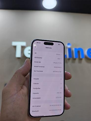 usb iphone: IPhone 17 Pro, 256 GB, Ağ, Zəmanət, Simsiz şarj, Face ID — 2