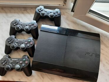 сони плейстейшен 3: Ps 3 500 gb 35 oyun oyunlar yenilənib 4 ədəd oyun konsolu pultlar