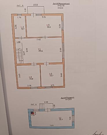 Продажа коттеджей и домов: 🏙️ Продаётся срочно двухэтажный Дом 📍 Локация район Арча Бешик ж/м 🏢 — 18