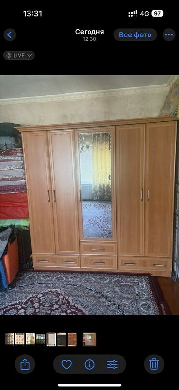 купить матерчатый шкаф для одежды: Шкаф для одежды, Б/у, Прямой, ЛДСП