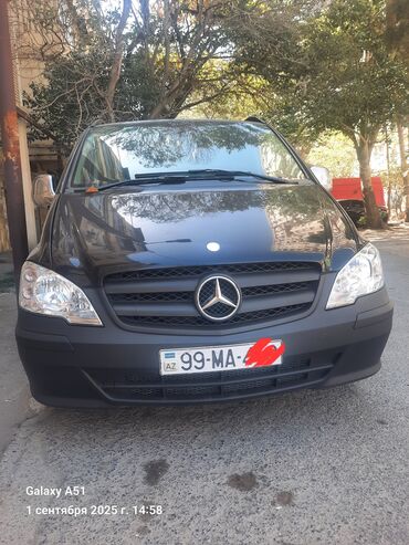 Mercedes-Benz: Mercedes‑Benz Vito (W639) mikroavtobus - Kuzov: qara rəng, 5 qapı -