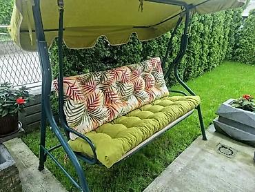 Jastuci: Jastuci za dvorišnu ljuljašku – trosed - Udobni, debeli jastuci sa — 16