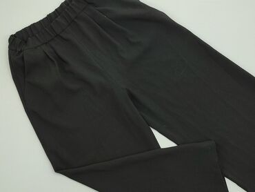 Spodnie: Spodnie S (EU 36), stan - Bardzo dobry, wzór - Jednolity kolor, kolor - Czarny