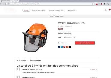 Oprema i sredstva za zaštitu: PARKSIDE Forestry Safety Helmet – šlem za šumarstvo sa vizirom i — 5