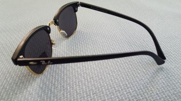 pinko uz: Ray ban clubmaster, black, unisex, nove. Crno staklo i crno-zlatan ram — 3