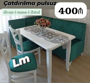 divan masası: Yeni, Künc divan, Açılmayan, Azərbaycan