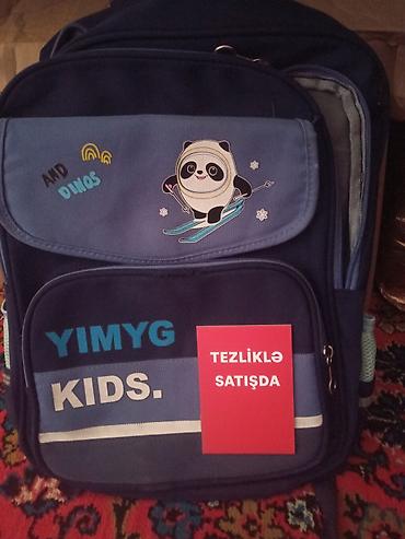 Məktəb çantaları: Uşaq üçün məktəb çantası – YIMYG KIDS - Rəng: tünd göy və mavi — 1