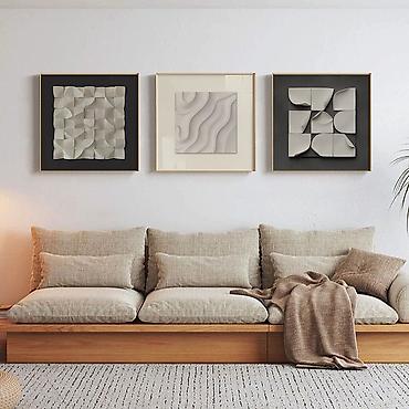 Модульные картины: Картины готовые/В наличии! Современный арт в матовых рамках для вашего — 1