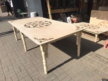 Национальные кыргызские столы: Национальный кыргызский стол, Складной, Дерево — 3