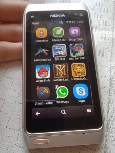 islemis telfon: Nokia N8, rəng - Gümüşü, Sensor