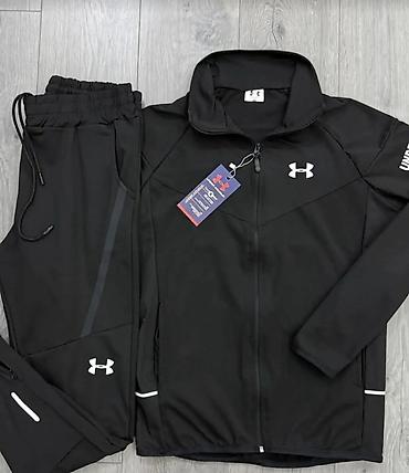pull and bear torbice: Under Armour trenerka – komplet (gornji deo + donji deo), crna - — 1