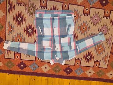 Rəngli damalı üst geyim – qalın flanel toxuması ilə - Dizayn: Mavi lalafo.az -da Rəngli damalı üst geyim – qalın flanel toxuması ilə - Dizayn: Mavi