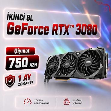 gaming computer: Videokart Msi Ventus RTX 3080 10GB Məhsul 2ci əldi.1ay zəmanət. 💠GPU — 1