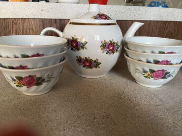 фарфоровые чайники: Чайник и 6 пиалок Чайник советских времен Пиалы китайские, за все 500