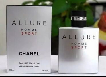 en yaxsi kisi parfumleri: CHANEL ALLURE homme sport 100ml Dinamik Fresh parfum beyler ucun super