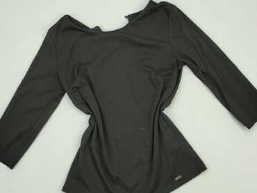 czarne bluzki z tiulowymi rękawami: Bluzka Damska, Mohito, M, stan - Dobry