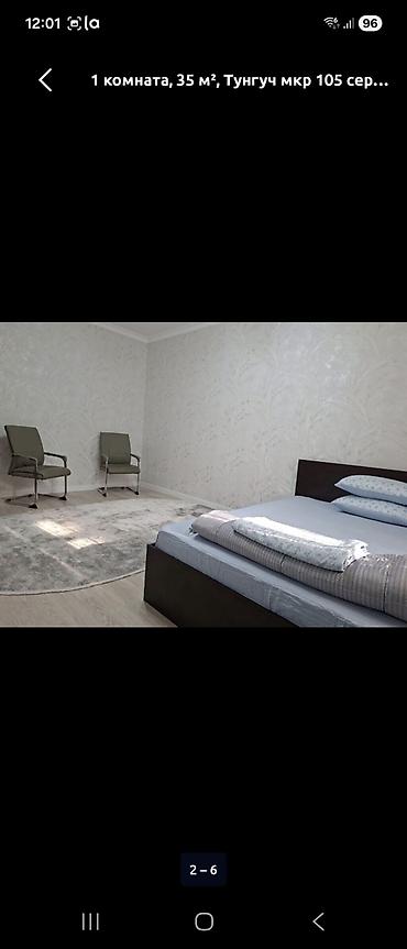 Батирлер: 1 бөлмө, 35 м², Туңгуч мкр 105-серия, 1 кабат, Жаңы ремонт — 2