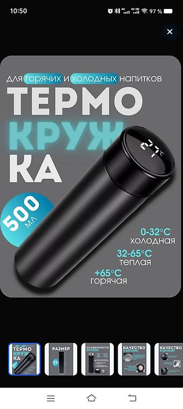 nerjaveyka su cəni: Rəng - Qara, Termofincan, Paslanmayan polad, 500 ml — 1