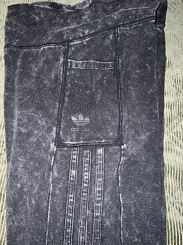 stradivarius s: ADIDAS Originals Wash Leggings women's gray color smooth vel. S — 5