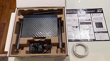 komp: ASUS RT-ACRH17 AC1700 Wi-Fi Gigabit Router İşlənmişdir, tam işlək — 2