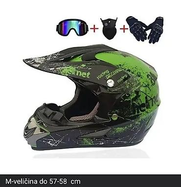 mc torbe: Fa, Komplet za motocross/off-road vožnju – kaciga + naočare + maska za — 3