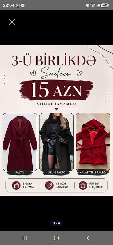 Qadın üst geyimləri – 3 model bir yerdə Paketə daxildir: - Klassik lalafo.az -da — 1 Qadın üst geyimləri – 3 model bir yerdə Paketə daxildir: - Klassik — 1