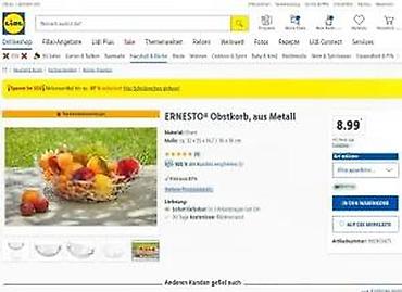 Ostali kućni dekor: ERNESTO korpa za voće, metalna - Materijal: metal (gvožđe), bez BPA - — 8
