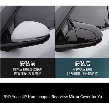 чехлы для byd yuan up: Накладки на наружные зеркала «рога» для BYD Yuan UP - Совместимость — 2