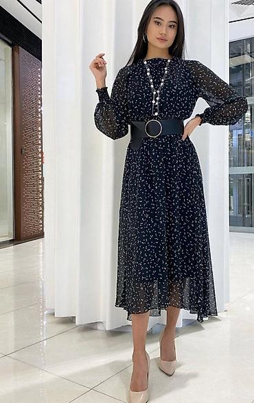 Повседневные платья: Платье из шифона, чёрный в горошек, 950 сом, размер 42-44 at lalafo.kg — 6 Повседневные платья: Платье из шифона, чёрный в горошек, 950 сом, размер 42-44 — 6