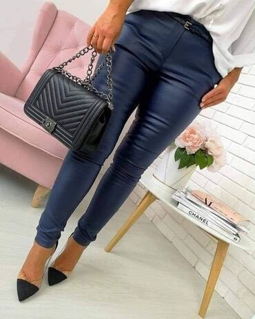 Pantalone: ⬆️⬆️⬆️ pantlone od eko koze sa elastinom za vitkiji i puniji stas u — 13