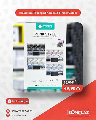 klaviaturalar: Yüksək keyfiyyətli. 🔥 Klaviatura Touchpad Ultra Nazik Kompakt Kombo — 1